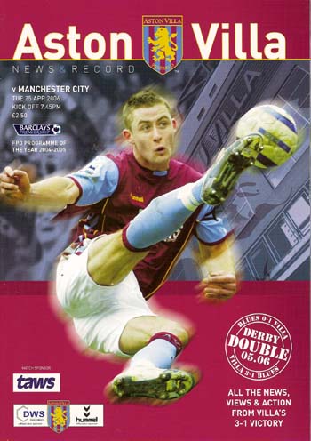 Aston Villa FC v Manchester City FC